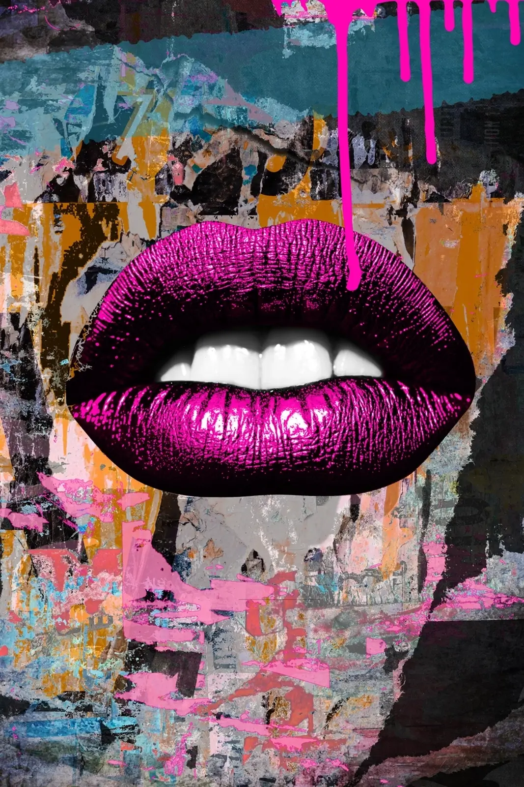 Neon Lip Pink