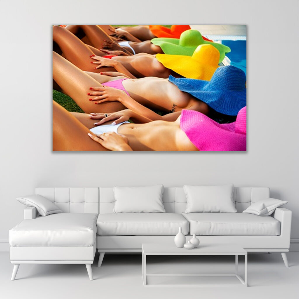 Five Girls Sunbathing