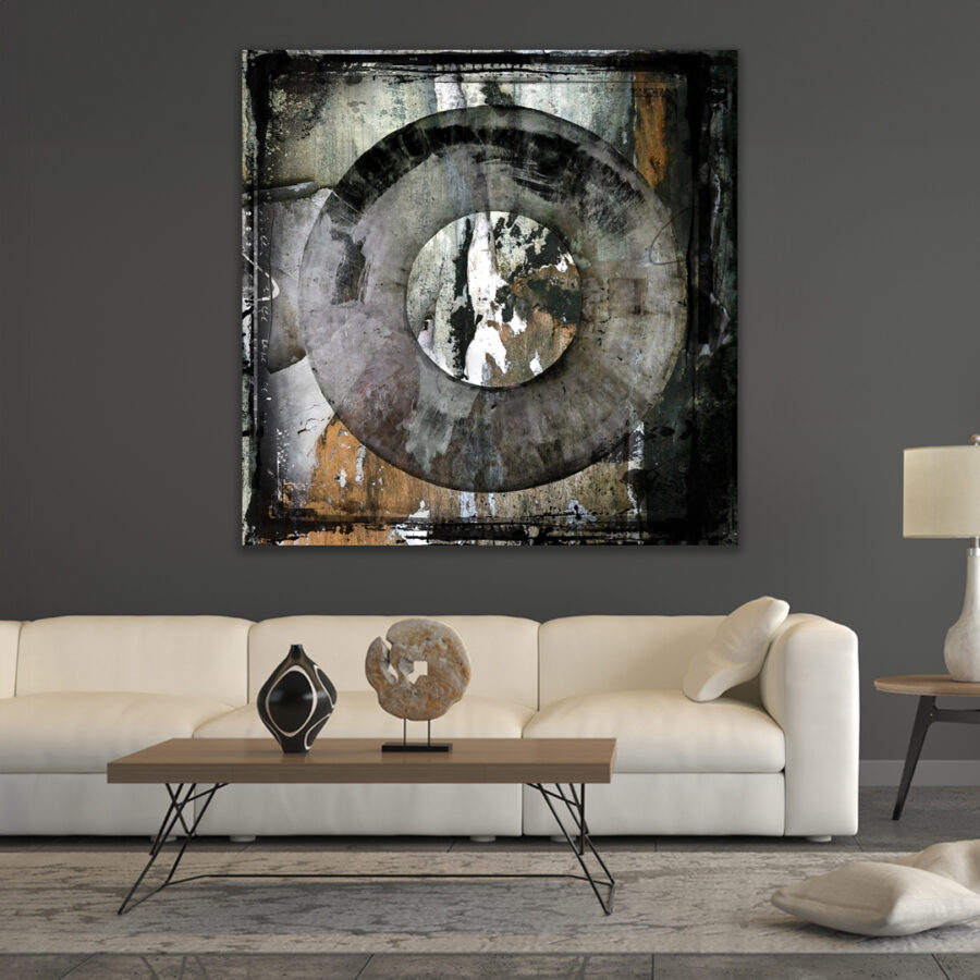 Abstract Circle Brown