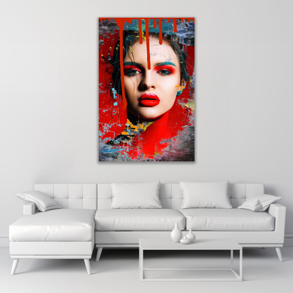 Neon Face Red